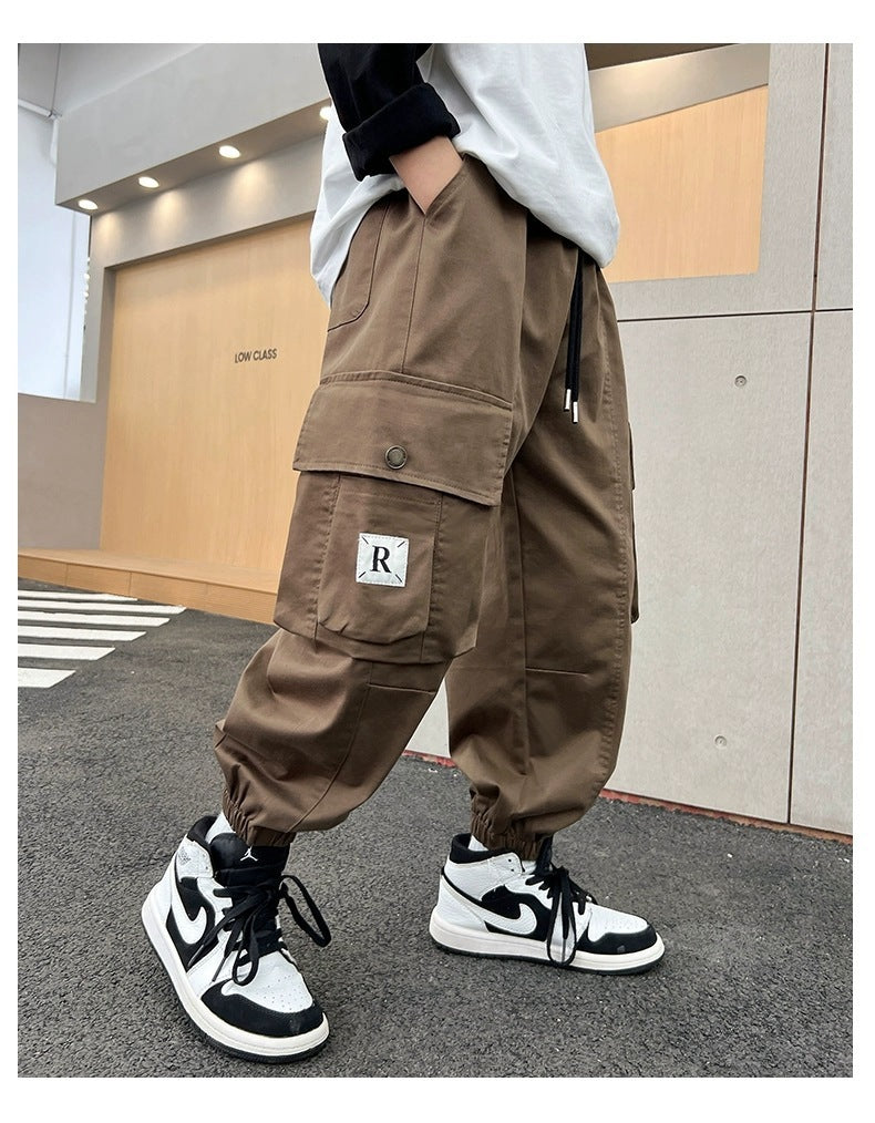 Men's Loose Straight-leg Ankle-banded Pants