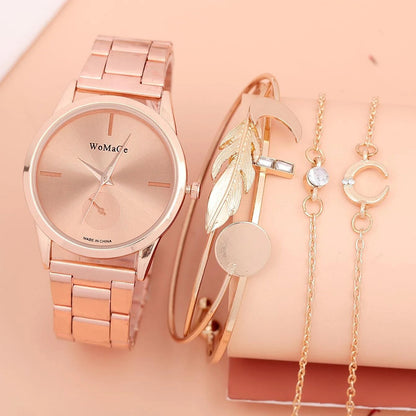 Popular Women's Watch Business Quartz Watch Bracelet Suit