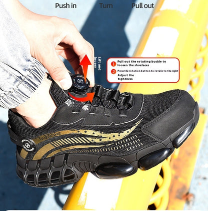 Anti Smashing And Anti Piercing Wear-resistant Labor Protection Shoes