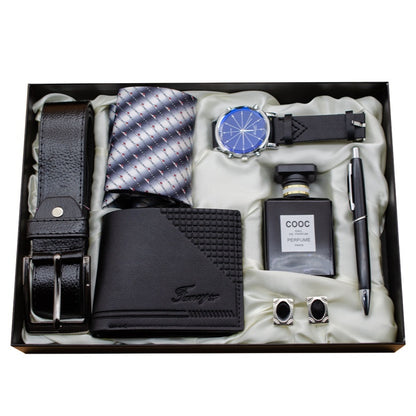 Cross-border Watch Gift Box Holiday Birthday Gift Practical Simple Men's Large Dial Watch Gift Suit