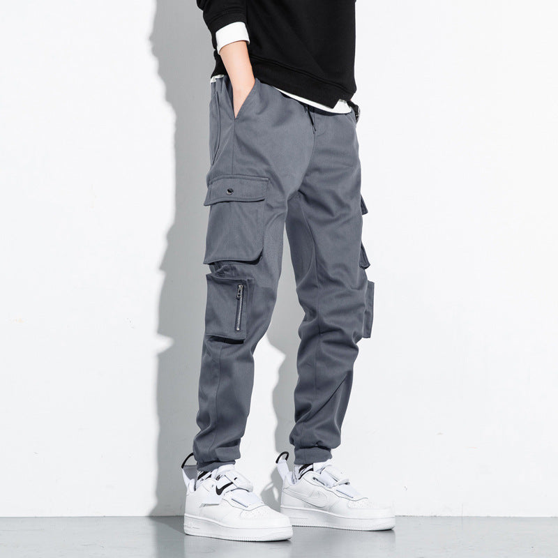 Korean Loose Cotton Sports Cargo Pants 20% DISCOUNT