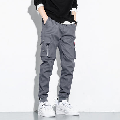 Korean Loose Cotton Sports Cargo Pants 20% DISCOUNT