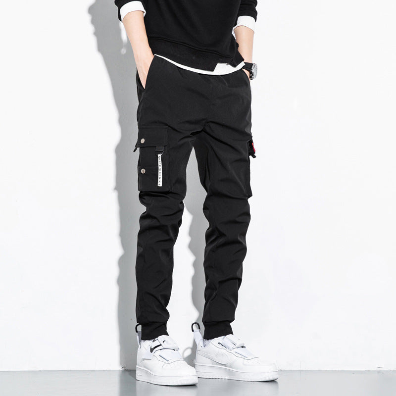 Korean Loose Cotton Sports Cargo Pants 20% DISCOUNT