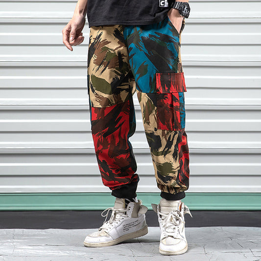 Camouflage overalls casual pants