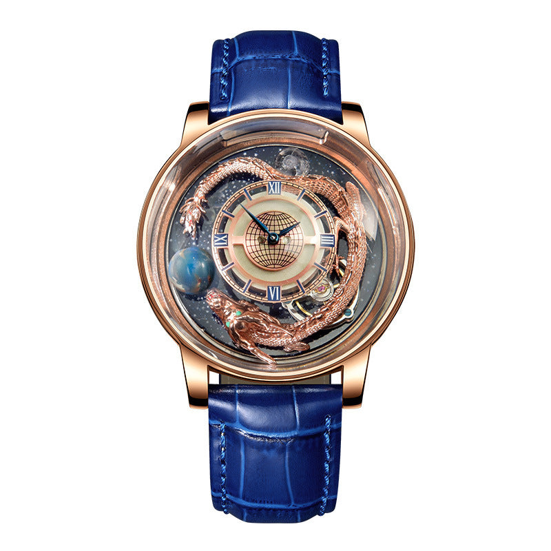 Men's Fashion Tourbillon Good Luck Comes Watch