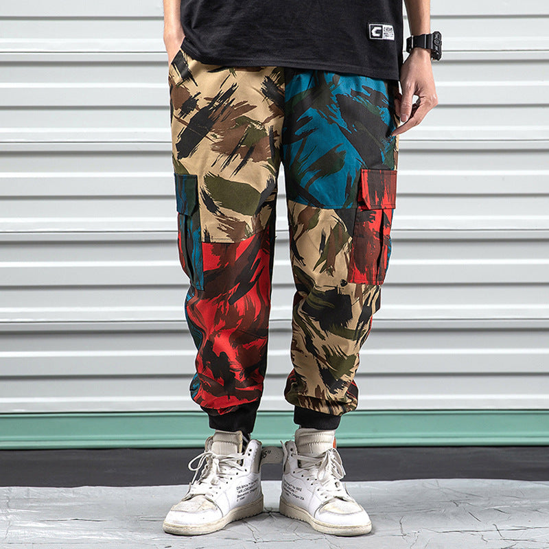 Camouflage overalls casual pants