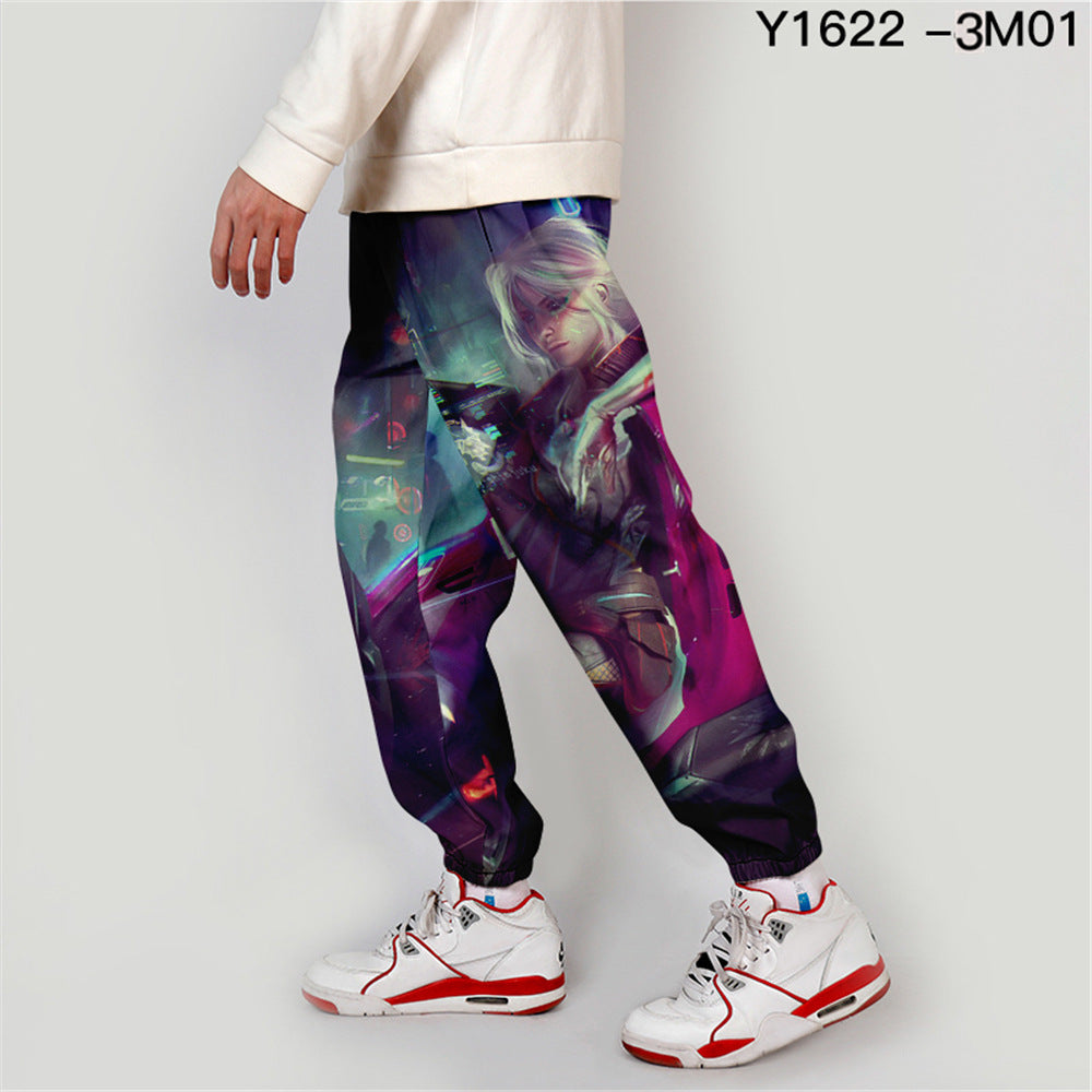 Cyberpunk 2077 Punk Cargo Pants Summer Thin