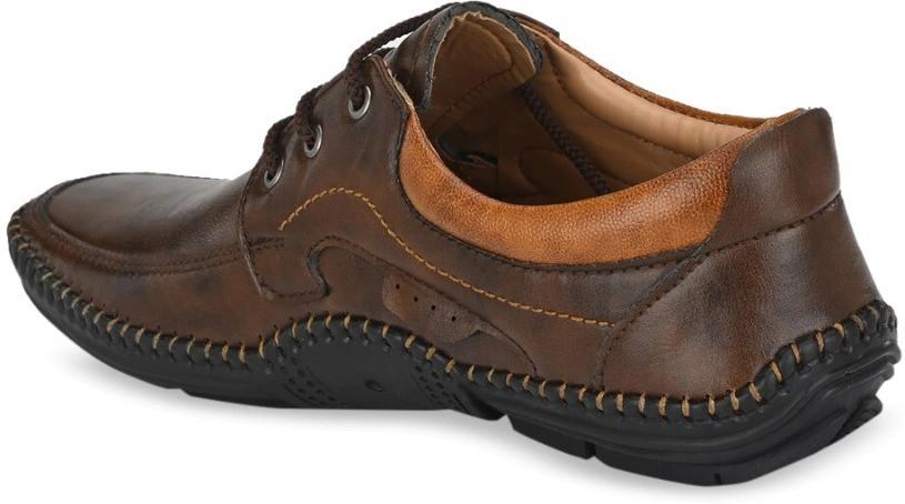 Men's Faux Leather Brown Lace Up Shoes MAGICBOX30% DISCOUNT SALE!!!