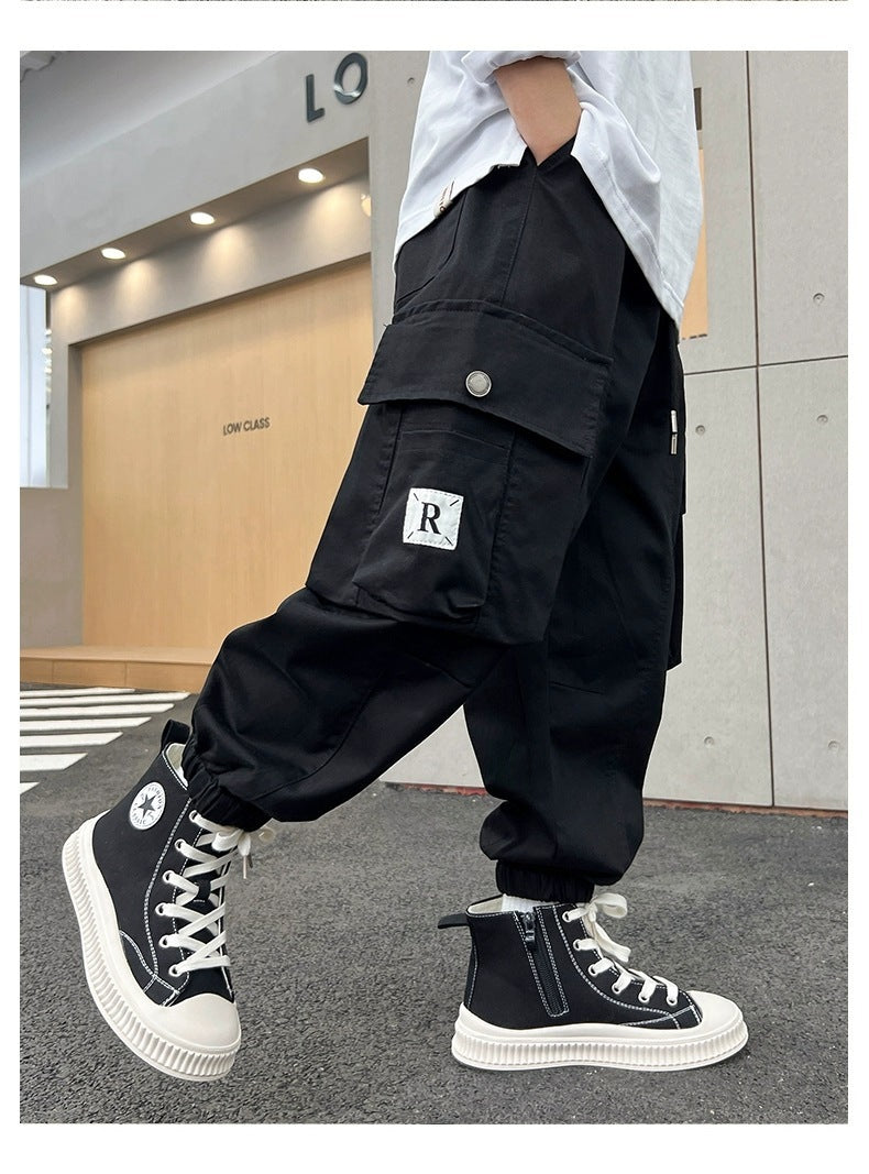 Men's Loose Straight-leg Ankle-banded Pants