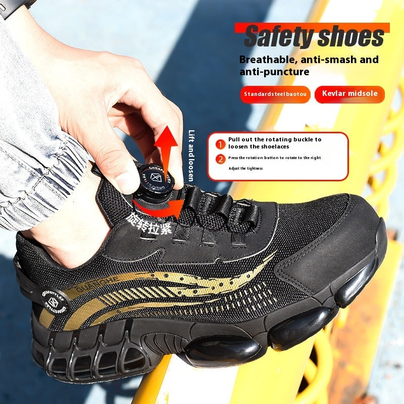 Anti Smashing And Anti Piercing Wear-resistant Labor Protection Shoes