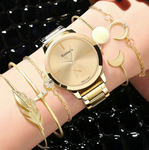 Popular Women's Watch Business Quartz Watch Bracelet Suit