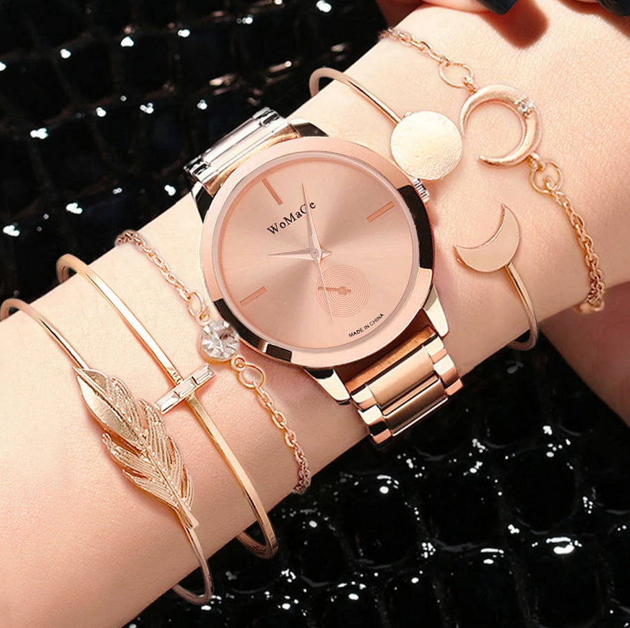 Popular Women's Watch Business Quartz Watch Bracelet Suit